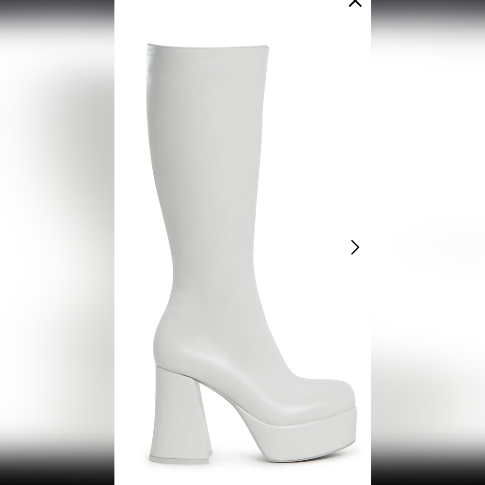 White Sugar Thrillz Go Go Boots